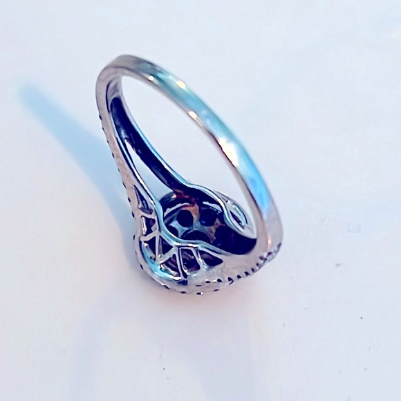 Blue White Diamond 10K Gold - Picture 4 of 6